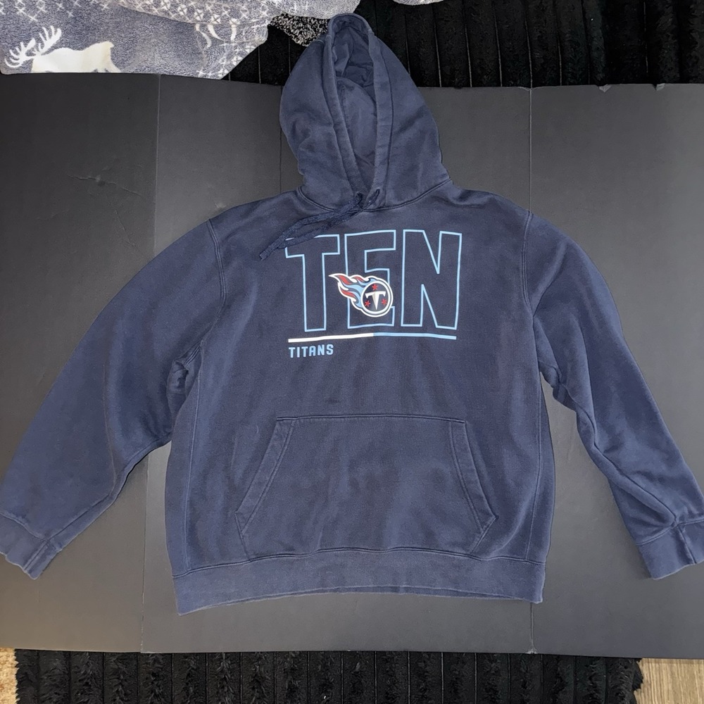 Men's XL Nike Tennessee Titans NFL Sweatshirt Hoodie Navy Blue